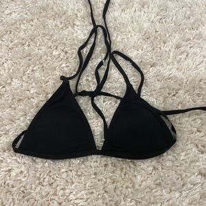 Black bikini top